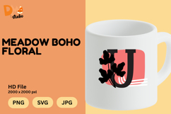 Meadow Boho Floral Monogram Product Image 1
