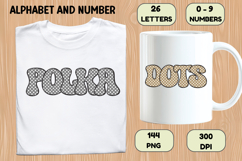 Polka Dots Alphabet Letters &amp; Numbers Clipart PNG 300DPI Product Image 6