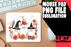 Adorable Halloween Ghost Mouse Pad Design PNG Product Image 1