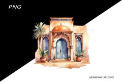 Watercolor Moroccan Clipart Product Image 1
