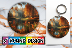 Bright Ornaments Circle Sublimation, Autumn Product Image 1