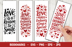Love Reason Smile Bookmark svg png Product Image 1