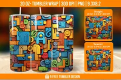 Children Toys Tumbler Wrap Designs, Sublimation Wrap Product Image 1