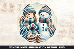 Christmas Wind Spinner Sublimation Design Product Image 1