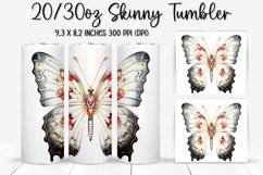 Bejeweled Butterfly Tumbler Design - Sublimation PNG Design Product Image 1