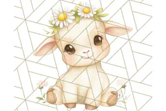 Pastel Farm Nursery PNG Clipart, Baby Animals And Elements Product Image 4