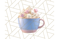 Kawaii Cozy Girl Clipart PNG, Pastel Fall Cozy Aesthetic Product Image 4