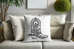 Cowboy boot cut file svg, png Western svg, Cactus desert Product Image 6