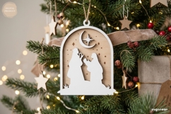 Nativity Scene Ornaments SVG Bundle | Christmas | Laser Cut Product Image 7