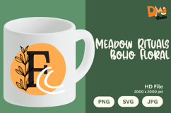 Meadow Rituals Boho Floral Monogram Product Image 1
