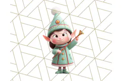 Christmas Train Ride PNG Clipart with Yeti and Elves Product Image 4