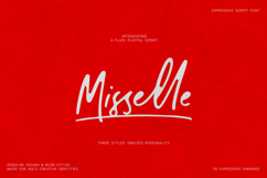 Misselle Expressive Script Font Trio Product Image 14