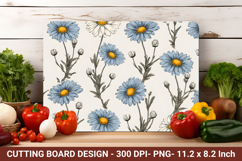 Vintage Daisy Flower Cutting Board | Cutting Board png Product Image 1