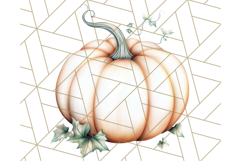 Fall Pumpkin Clipart PNG, Autumn Pumpkins, Jewel Tones Png Product Image 4