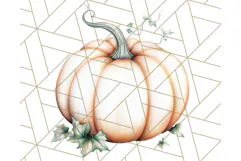 Fall Pumpkin Clipart PNG, Autumn Pumpkins, Jewel Tones Png Product Image 4