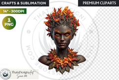 Fantasy Forest Spirit Clipart PNG, Enchanted Nature God Product Image 1