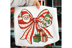 Christmas Coquette Bow PNG, Christmas Sublimation Design Product Image 1