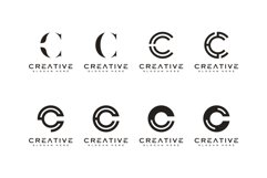 initial letter C logo line style vector design Product Image 2