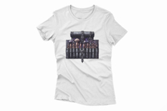 Gothic Makeup Brush Set Ornate Black Purple PNG Product Image 2