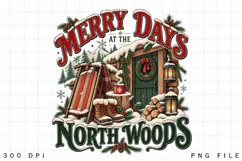 Merry Days at the Northwoods Christmas Winter Cabin Product Image 2