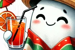 Funny Mexican Ghost PNG, Spanish Halloween Boo Racha Design Product Image 5