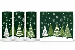 Christmas Tree Tumbler Sublimation. Christmas Tumbler Design Product Image 2
