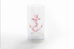 Pink Marine Anchor Rope Ocean Symbol Nautical PNG Summer Product Image 3