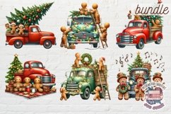 Christmas Gingerbread Mans bundle 74 PNG Sublimation Cute Product Image 5