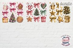 Christmas Coquette Bow Bundle Sublimation 51 PNG T-shirt Product Image 10
