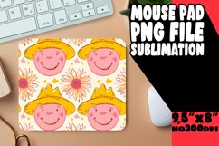 Charming Smile Pattern Mouse Pad PNG Product Image 1
