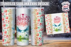 Sublimation Tumbler WRAP Love Design St Valentine&#039;s Day Product Image 1