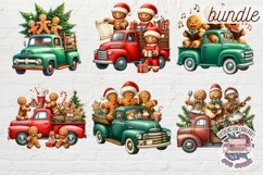 Christmas Gingerbread Mans bundle 74 PNG Sublimation Cute Product Image 4