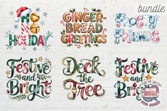 Christmas Clipart Quotes BUNDLE 79 PNG festive Holiday Product Image 10
