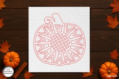 Autumn Pumpkin Coaster Laser Cut | Drink Coaster | SVG Product Image 2