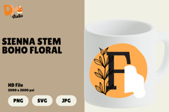 Sienna Stem Boho Floral Monogram Product Image 1