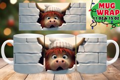 WHIMSICAL ANIMALS Hole in Wall Xmas Wrap, 11oz, 15oz Product Image 1