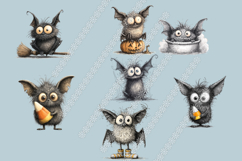 Quirky Bat PNGs | Bats PNGS | Halloween Cartoon Clipart | 13 Product Image 2