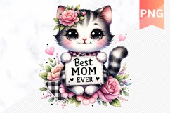 Best mom ever Sublimation - Mother's Day Clipart PNG Product Image 1
