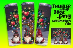 20oz Tumbler Wrap for Personalization , Gnomes Product Image 1
