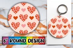 Bright Circle Ornaments Design PNG, Valentine's Pattern Product Image 1