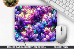 Flowers Mouse Pad Sublimation, Summer Mouse Pad PNG Product Image 1
