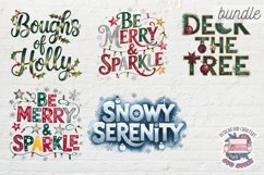 Christmas Clipart Quotes BUNDLE 79 PNG festive Holiday Product Image 13