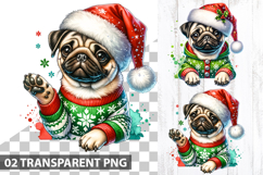 Christmas Sublimation Clipart Bundle - Christmas PNG files Product Image 17