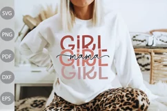 Girl Mama SVG Design/ Mother's Day SVG Cut Files Product Image 1