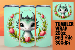 CUSTOM PNG Tumbler Design 20oz , Dragon Product Image 1