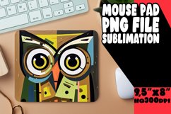 Sublimation Owl Decor on Mouse Pads Product Image 1