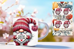 Stylish 11oz Mug Wrap Png Design , Gnomes Product Image 1