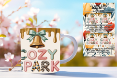 Charming 15oz Mug Wrap Png Template , Holiday Product Image 1