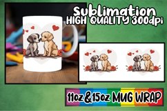 3D Love Embroidery: Valentine's Day Mug Art Product Image 1