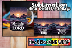 Blissful days 11oz 15oz mug wrap, Christian Product Image 1